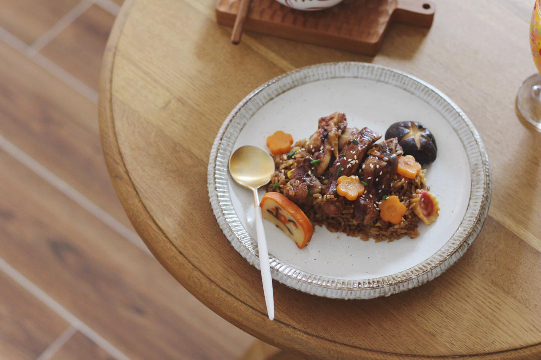 照烧鸡腿排焖饭（电饭煲版）