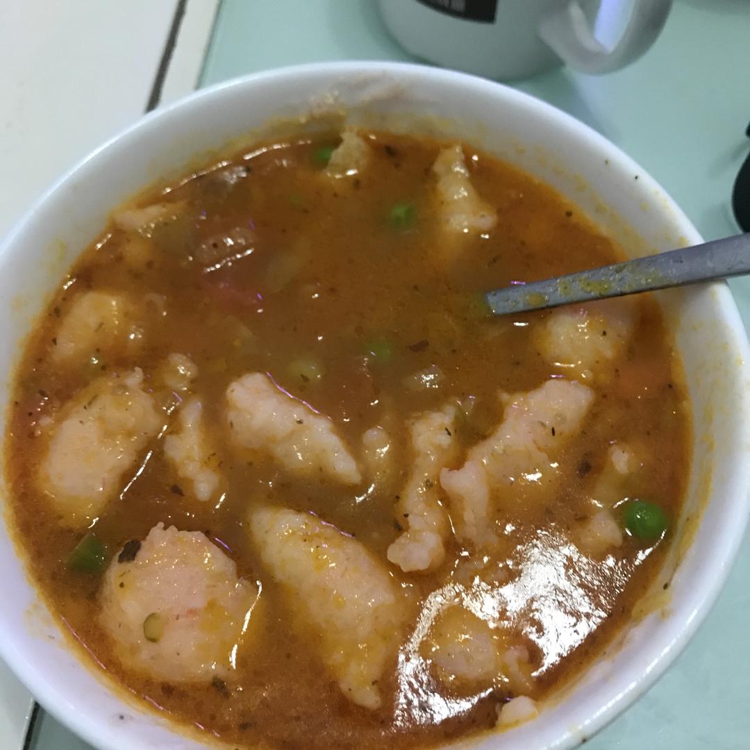 番茄虾滑汤