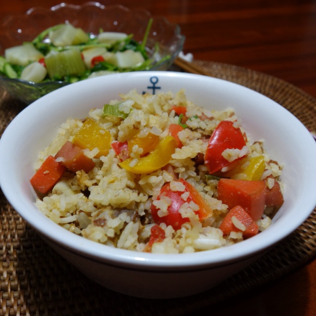 培根什蔬炒饭