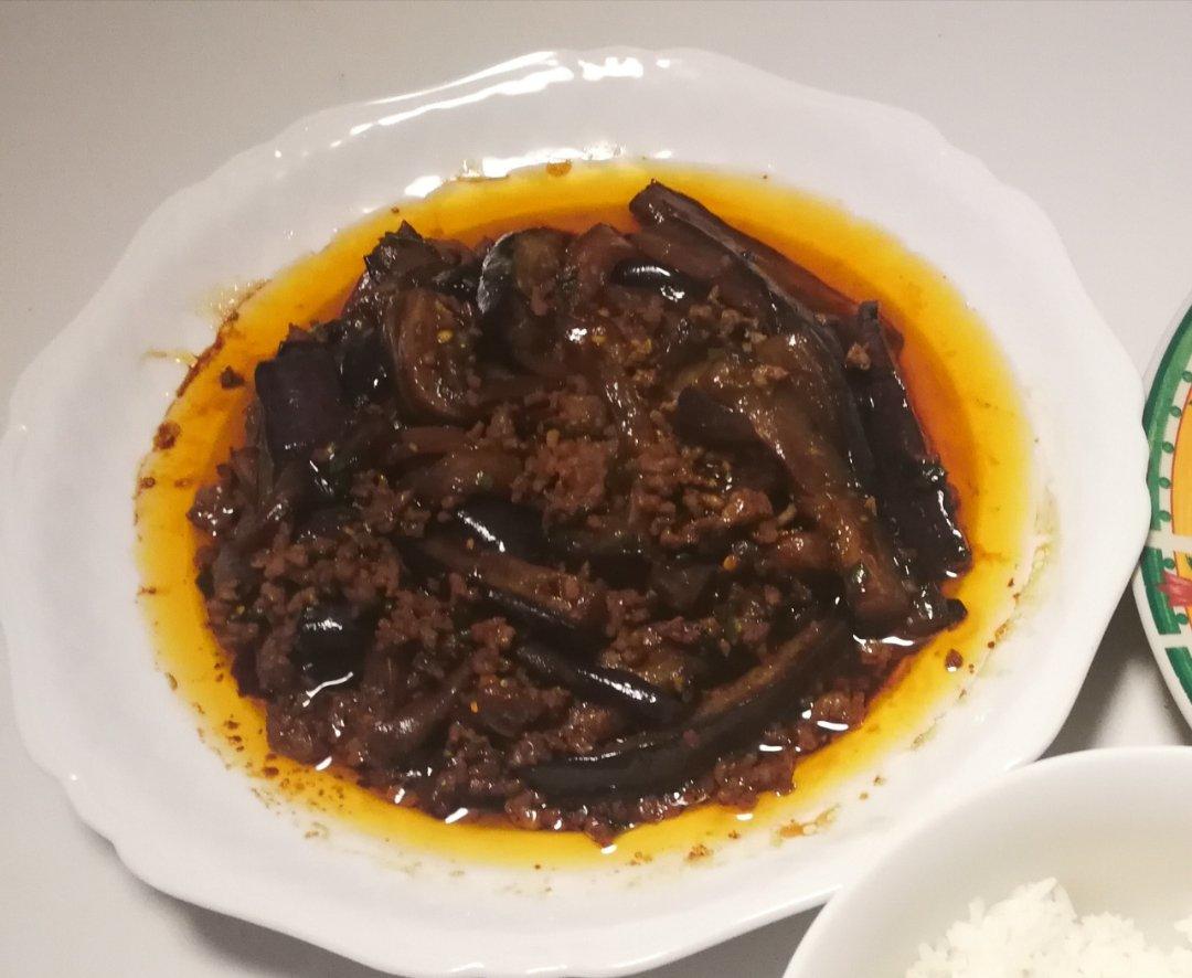 红烧肉沫茄子