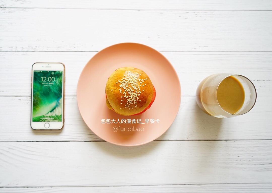 肯德基早餐汉堡轻松在家做 ---『玉米鸡肉汉堡包』