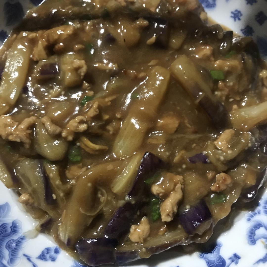 红烧肉沫茄子