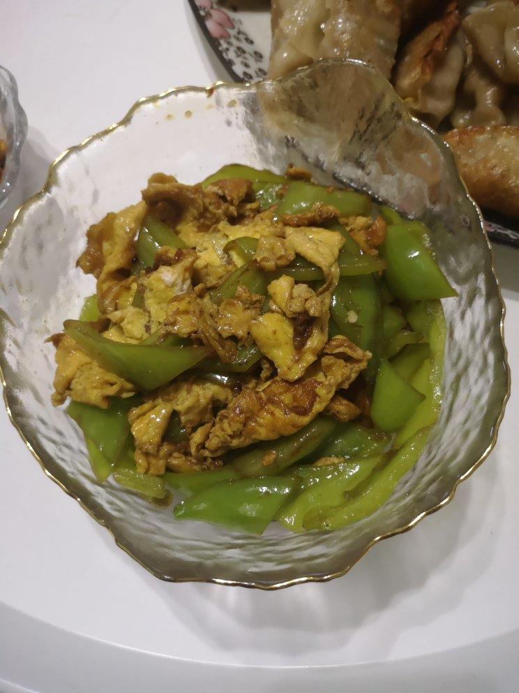 青椒炒鸡蛋(原图，从不修图)