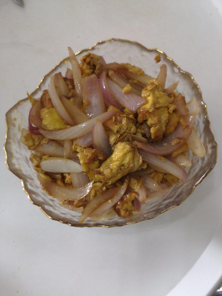 洋葱炒鸡蛋(5分钟速成)