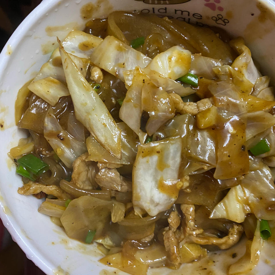 泡菜苕粉肉丝