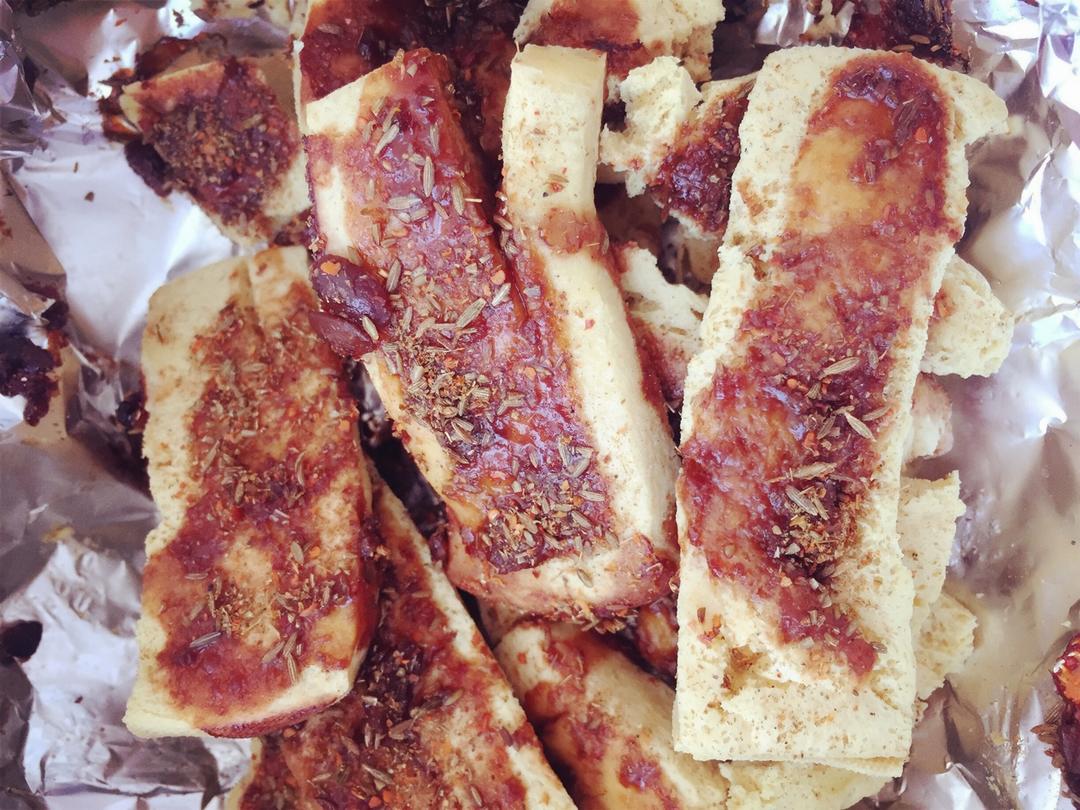 烤冻豆腐（超级适合减脂增肌的人啊）