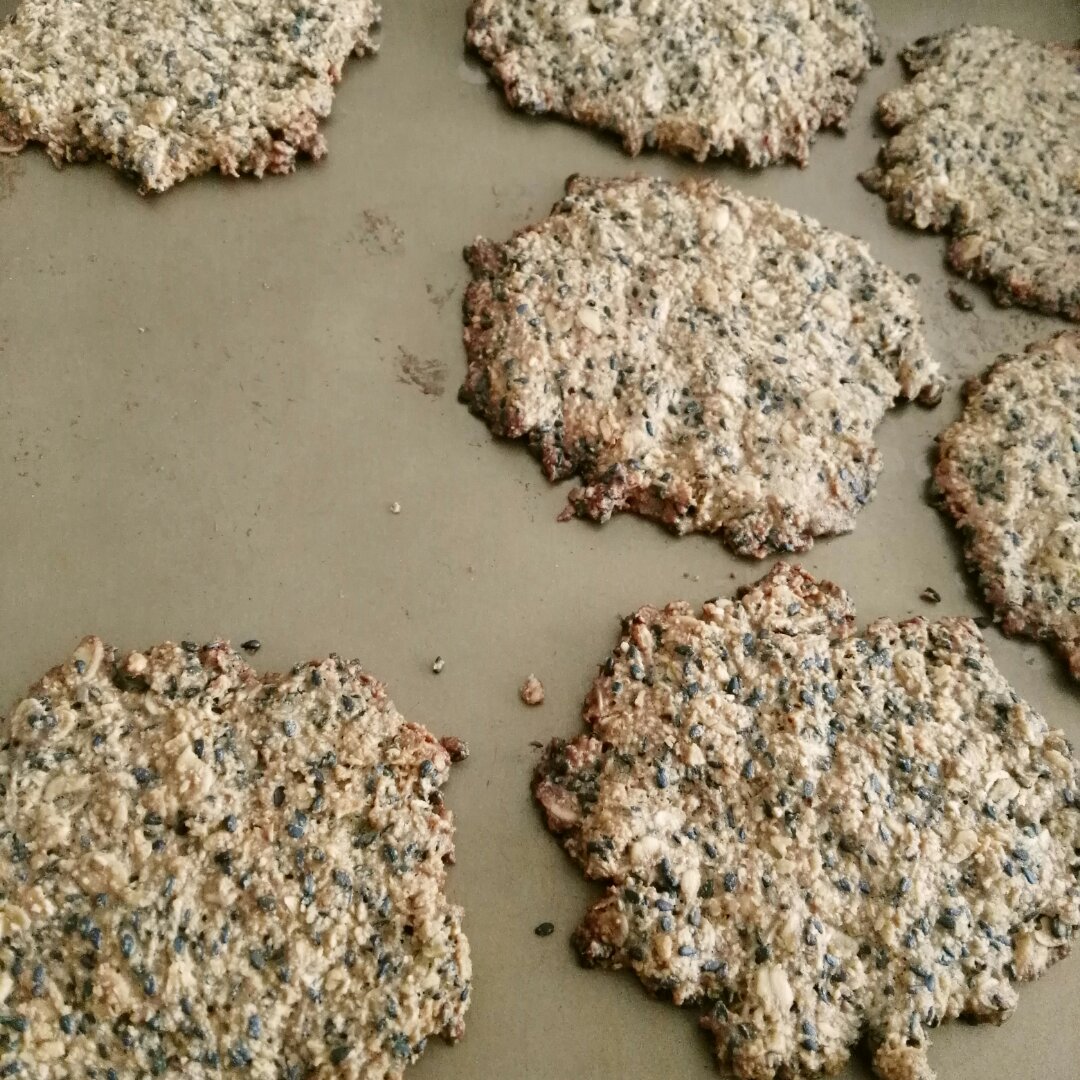 黑芝麻燕麦高纤饼干（无添加，另含植物油减脂配方）