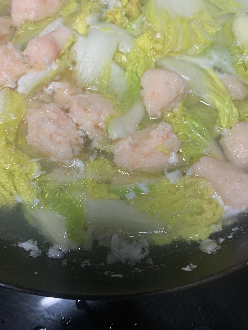 虾滑娃娃菜