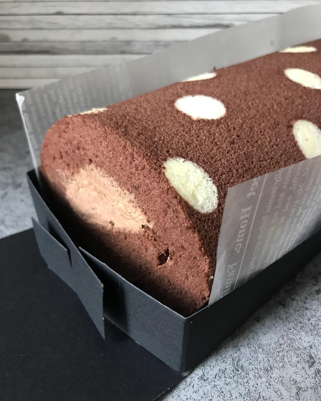 可可波点蛋糕卷