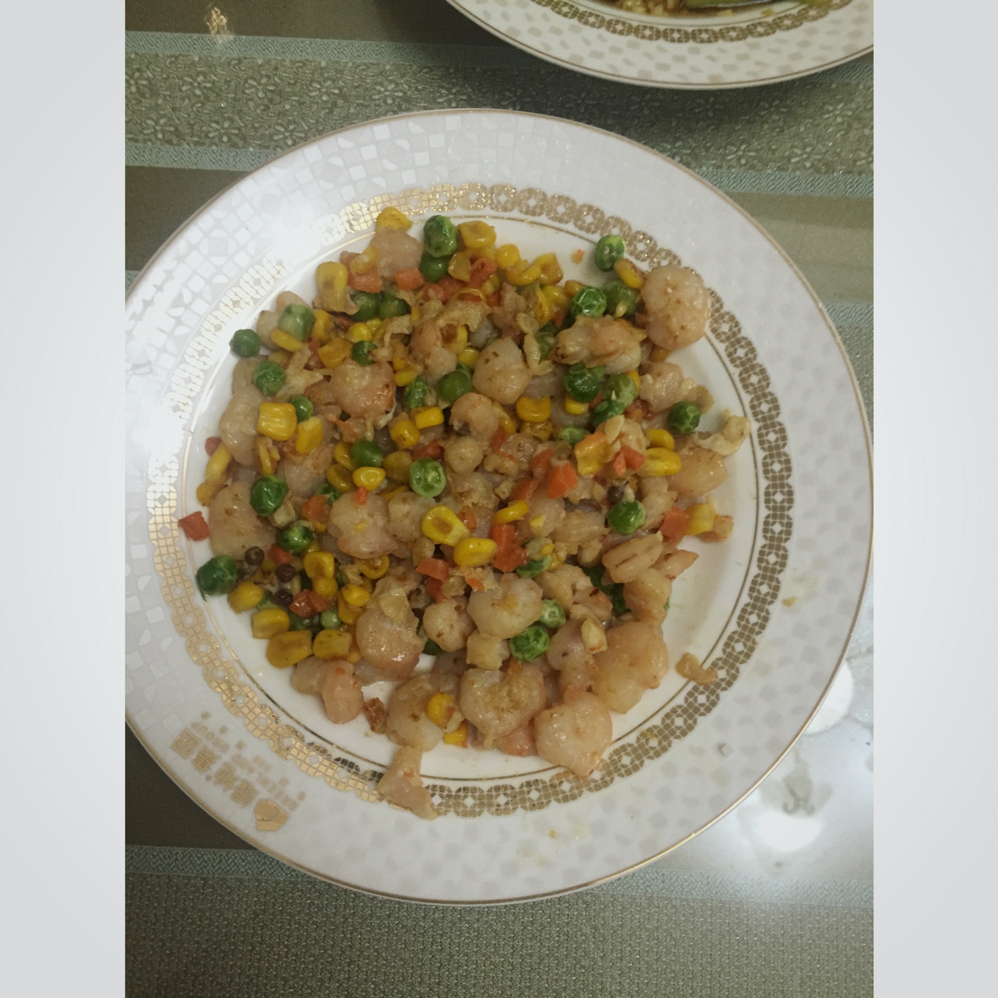 三色虾仁