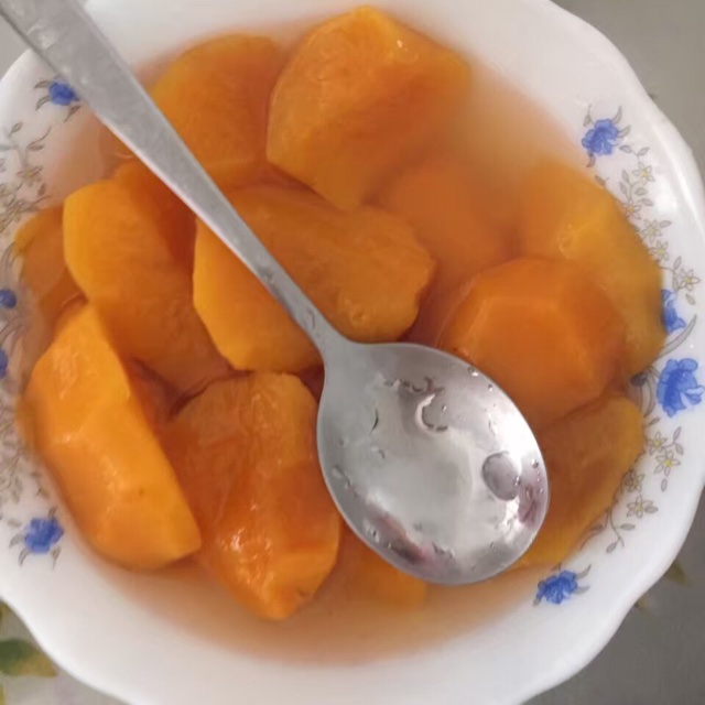 超简单的黄桃罐头