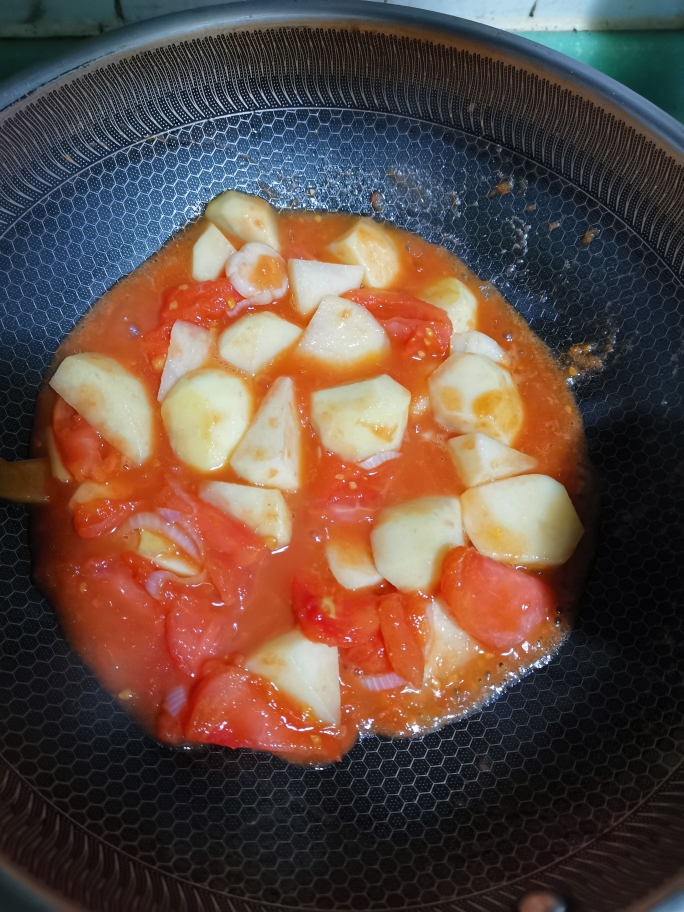 简化版番茄土豆牛腩的做法 步骤7