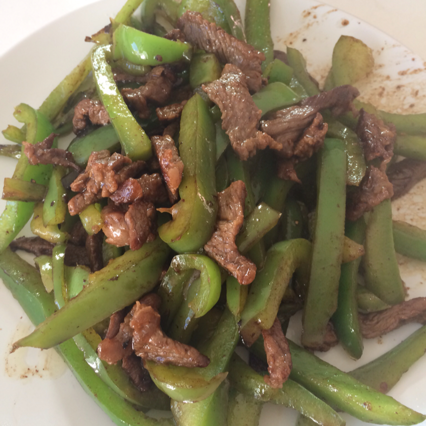 青椒炒肉丝
