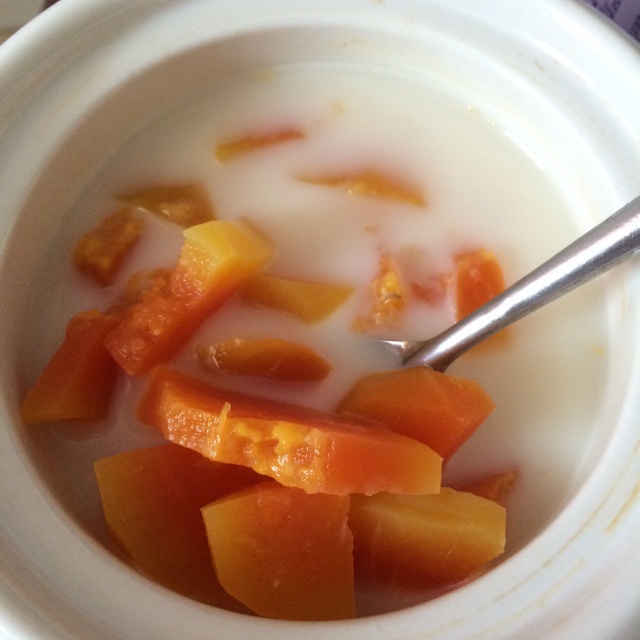月子餐：木瓜牛奶露（镇痛解疲劳）