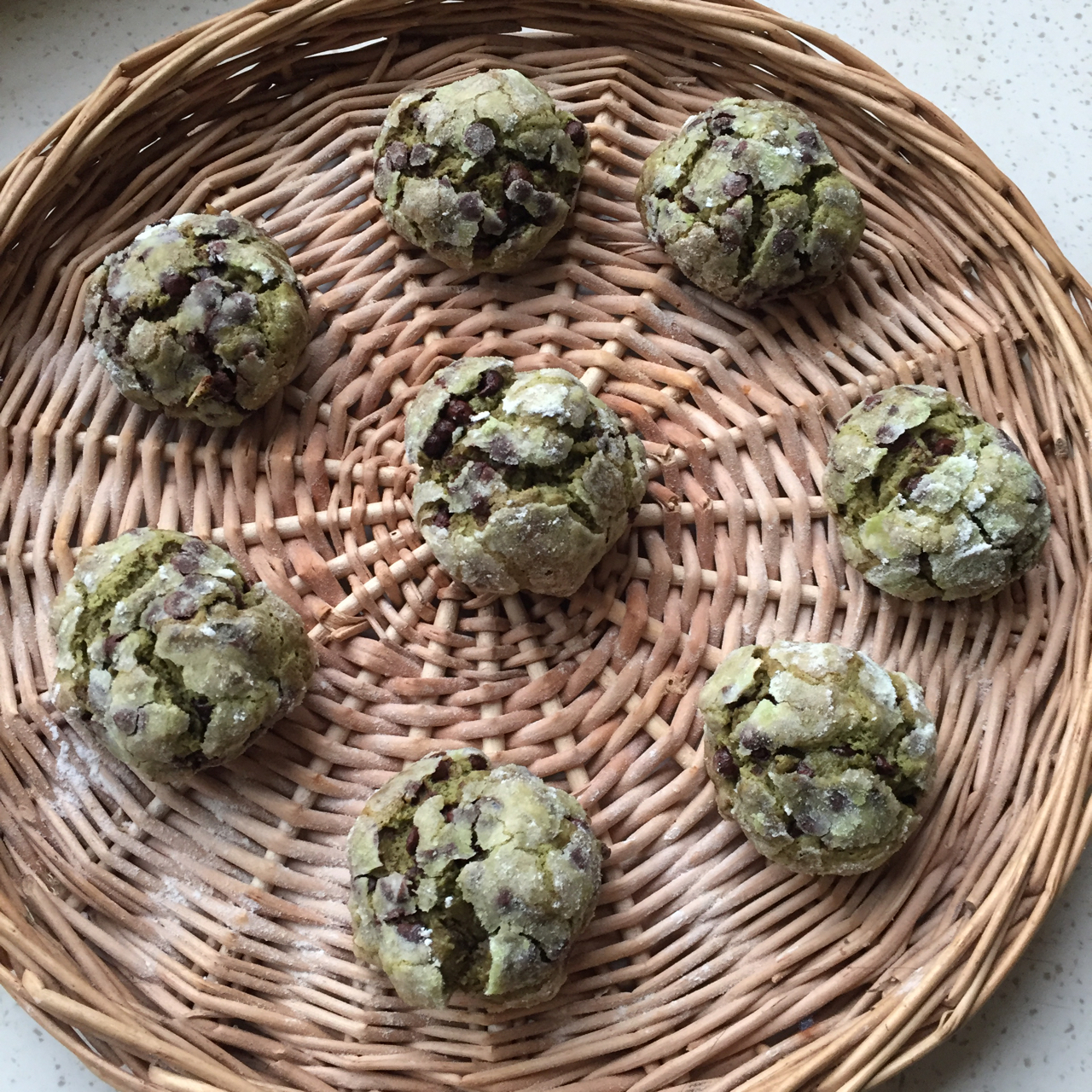 抹茶奶酪巧克力曲奇 Matcha Cream Cheese Choc Cookies