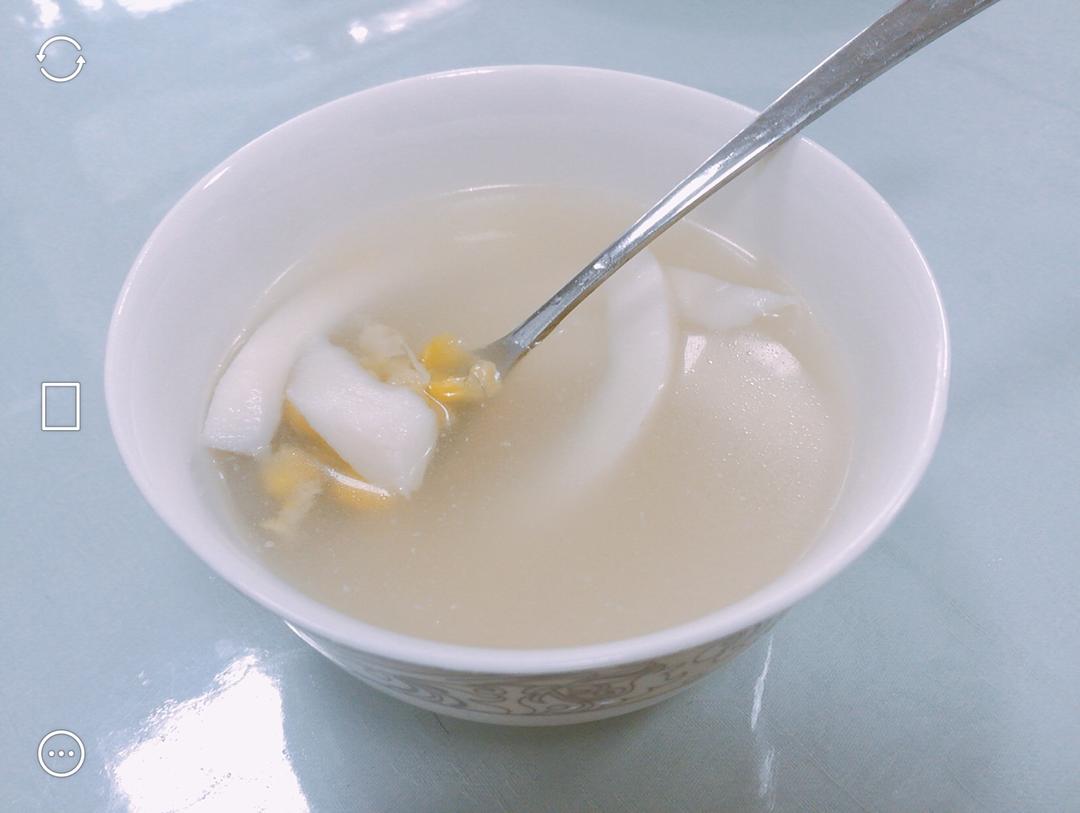 清暑解渴去水肿的椰子玉米糖水的做法