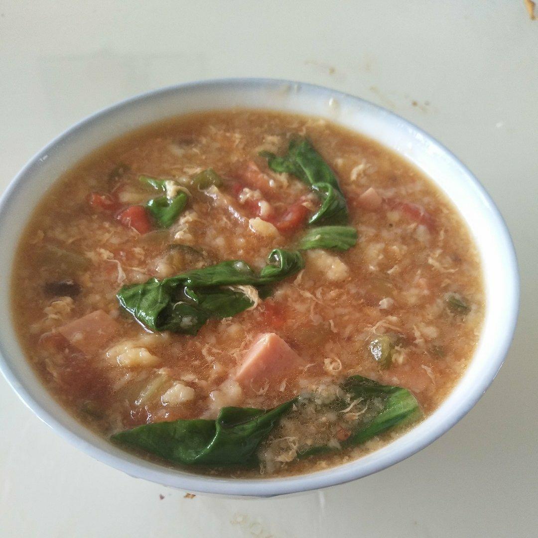 简单早餐-疙瘩汤