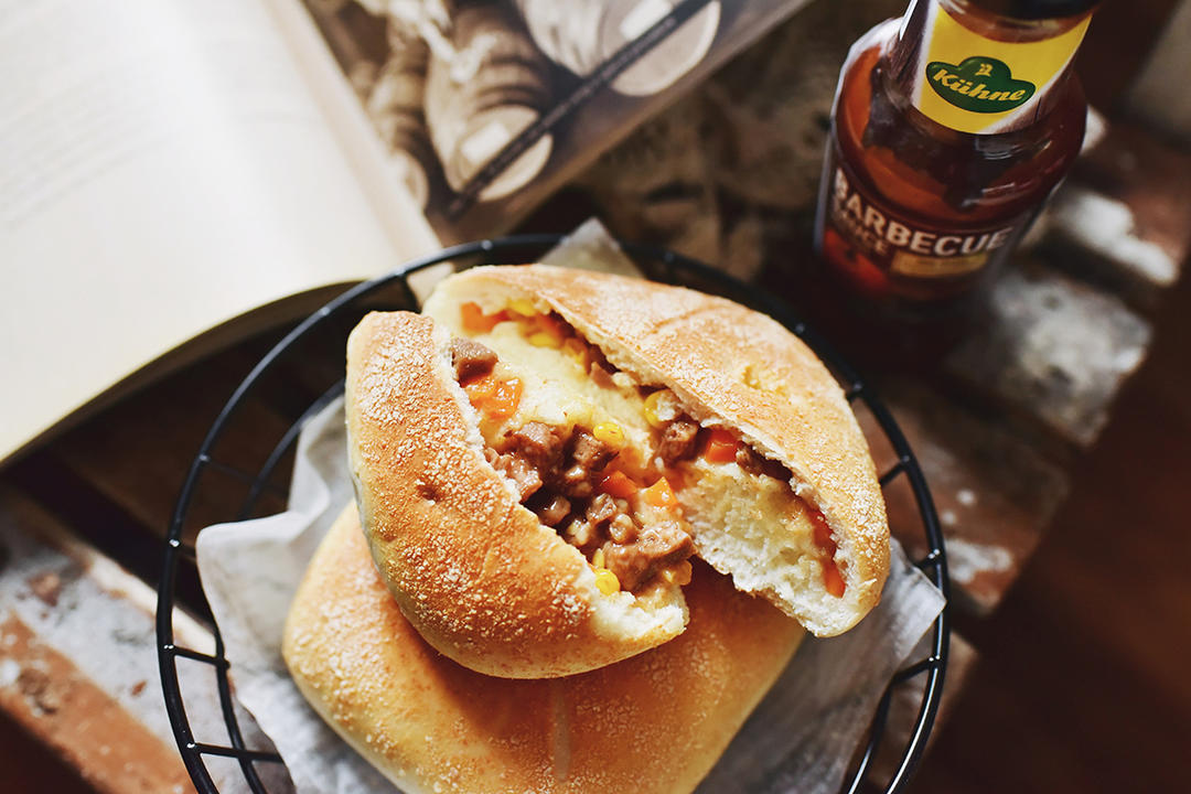 好吃的一次发酵调理面包的做法