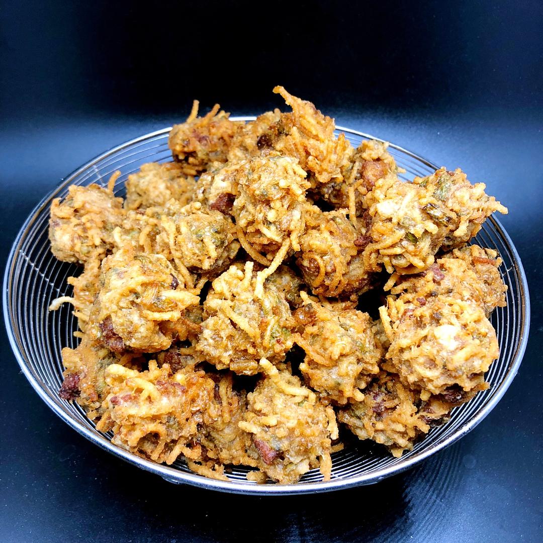 心悦_做的焦炸丸子