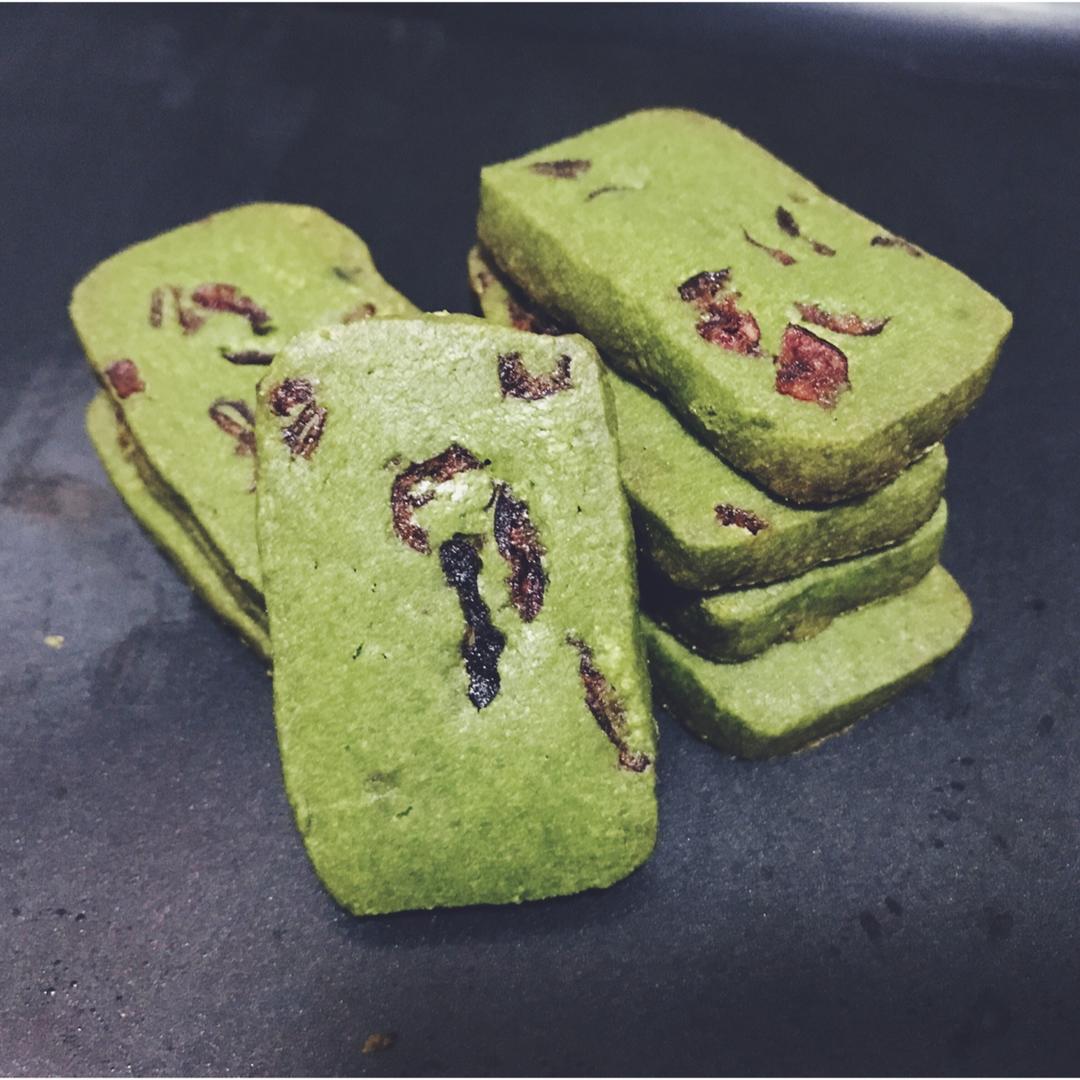 抹茶蔓越莓饼干