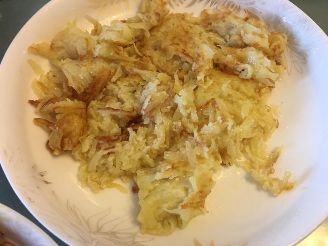 土豆丝鸡蛋饼