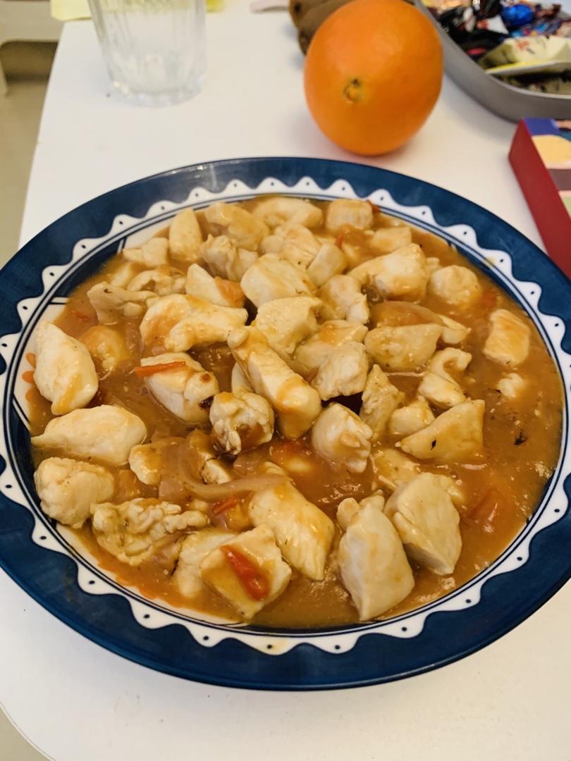 番茄鸡胸丁——减脂必备！！