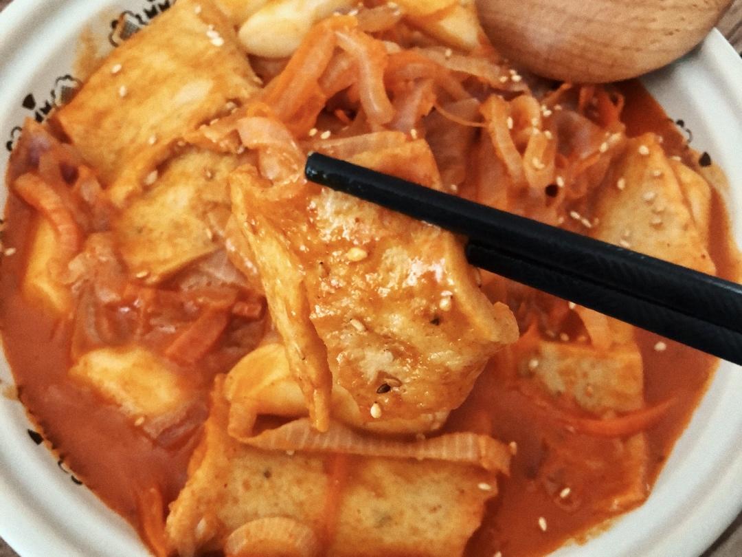 韩式辣炒年糕（or网红芝士套路之芝心年糕）