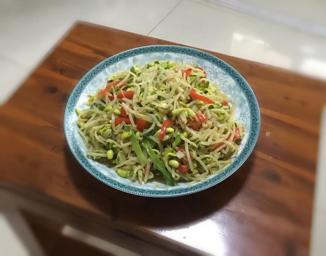 清炒豆芽