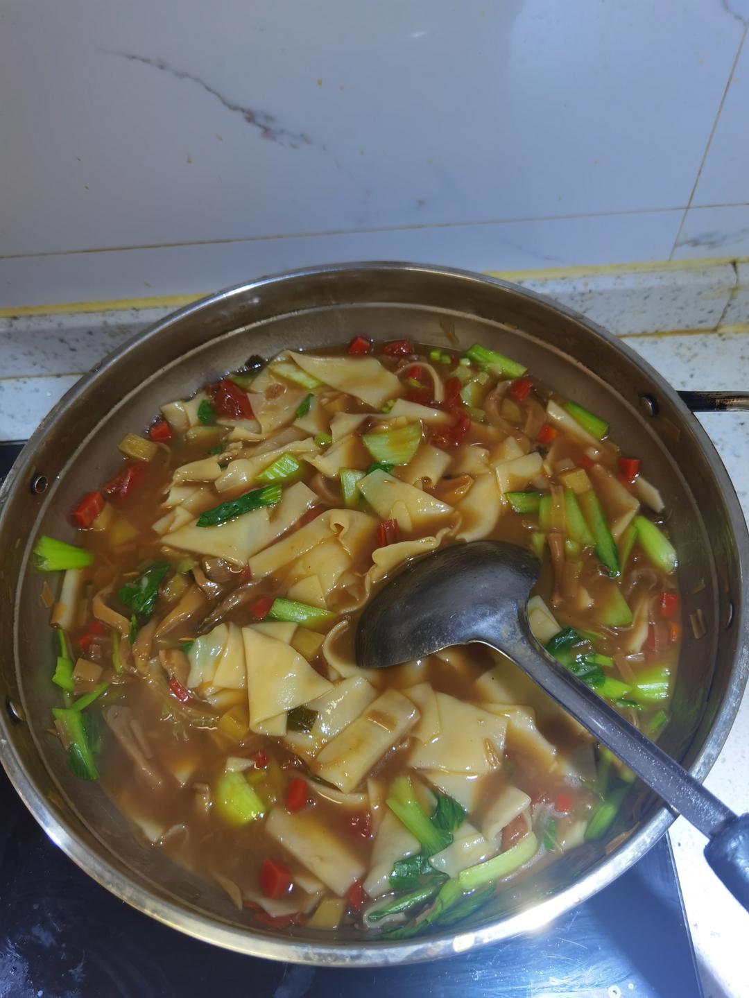 陕西美食之麻食烩面片