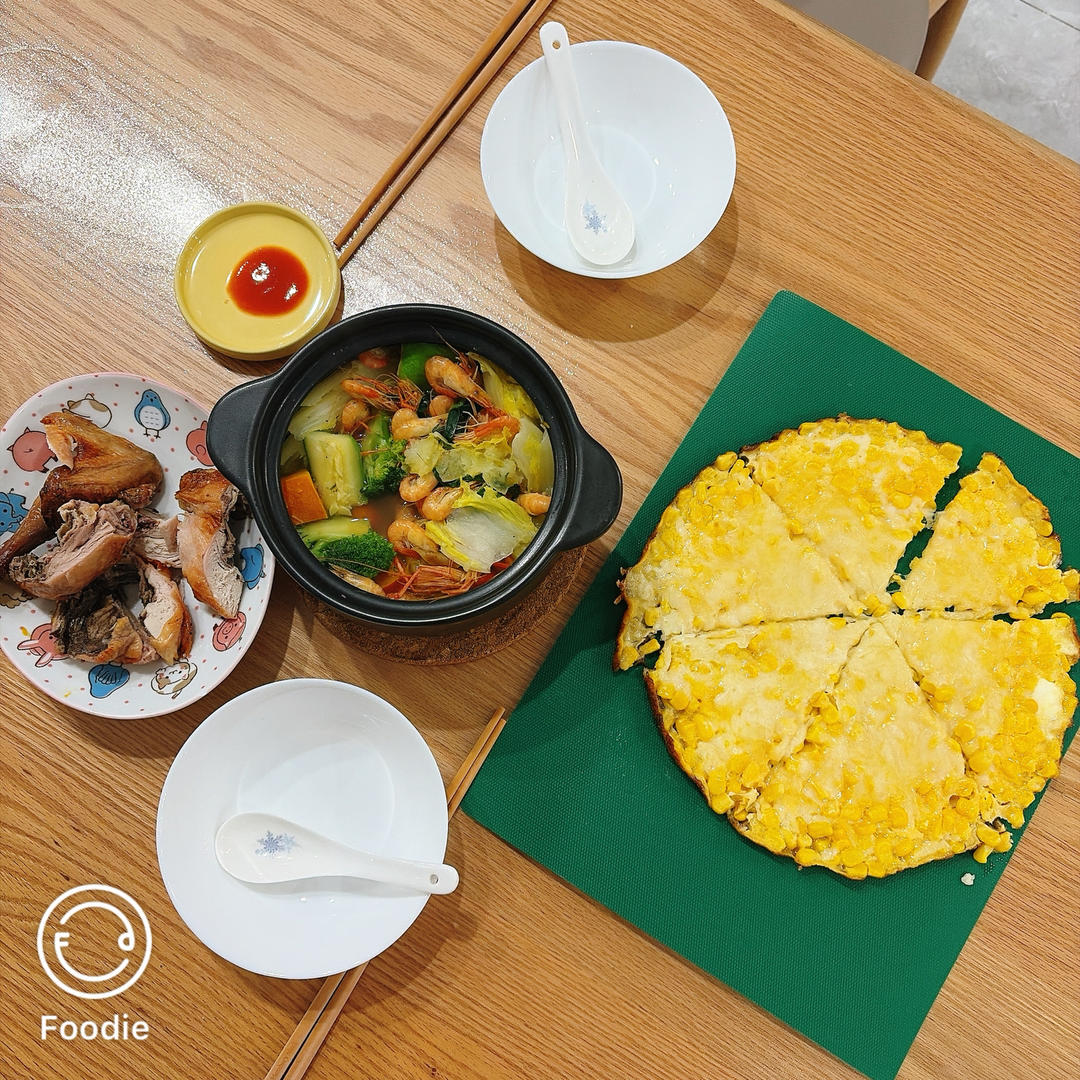 芝士玉米烙/烤箱平底锅都可以