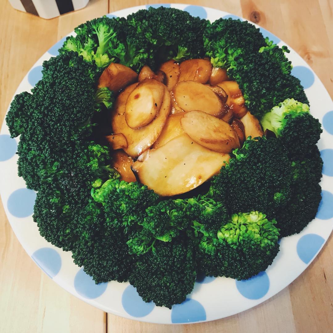 杏鲍菇扣西兰花