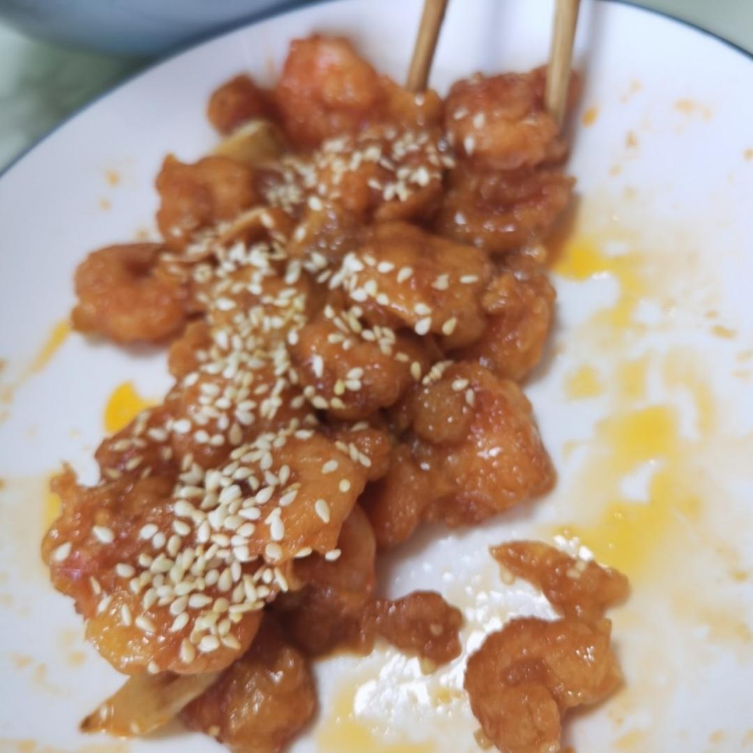 小陆馋哭了的糖醋虾仁