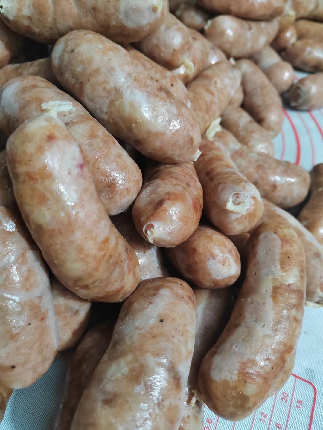 自制肉肠，宝宝能吃的纯肉肠