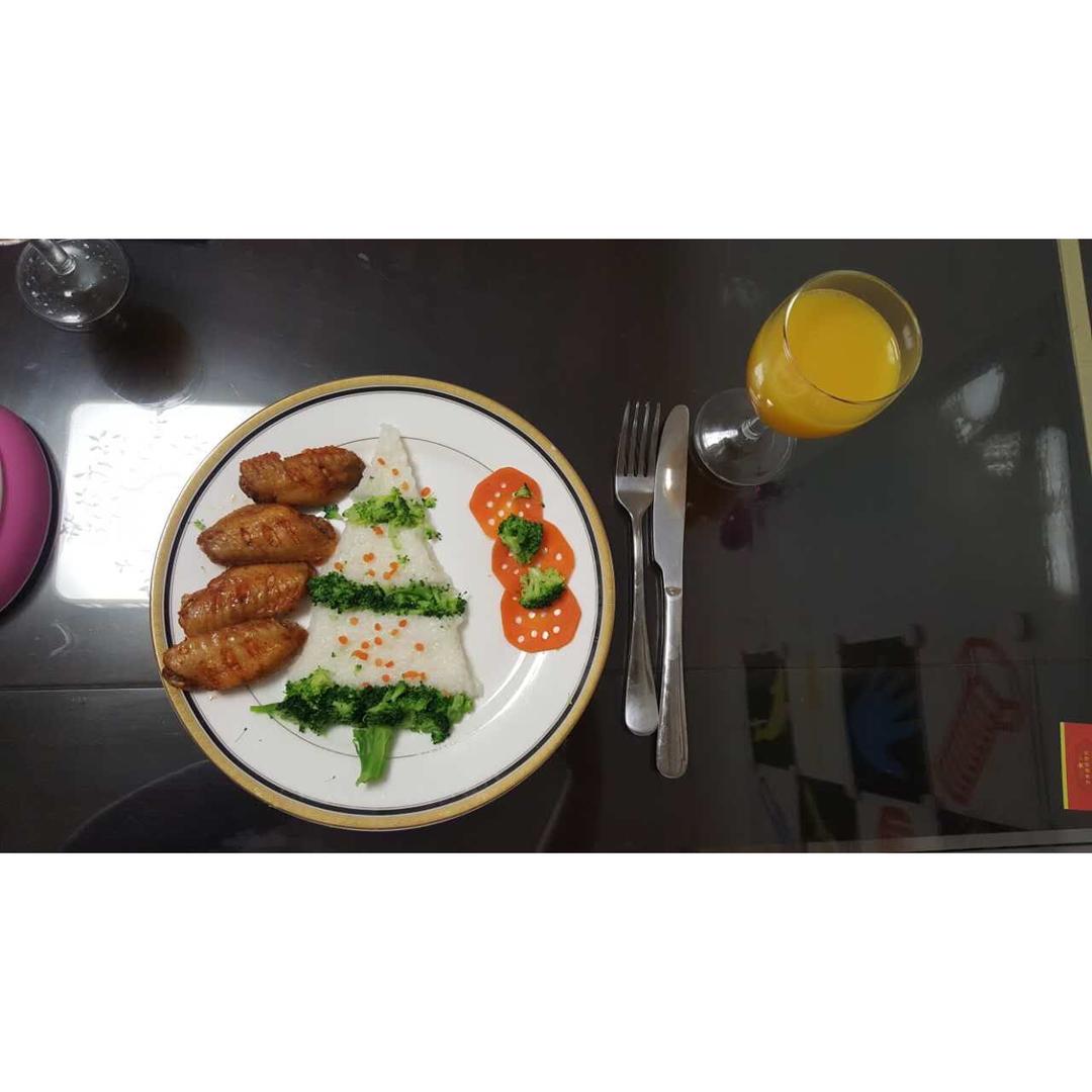 圣诞鸡翅饭