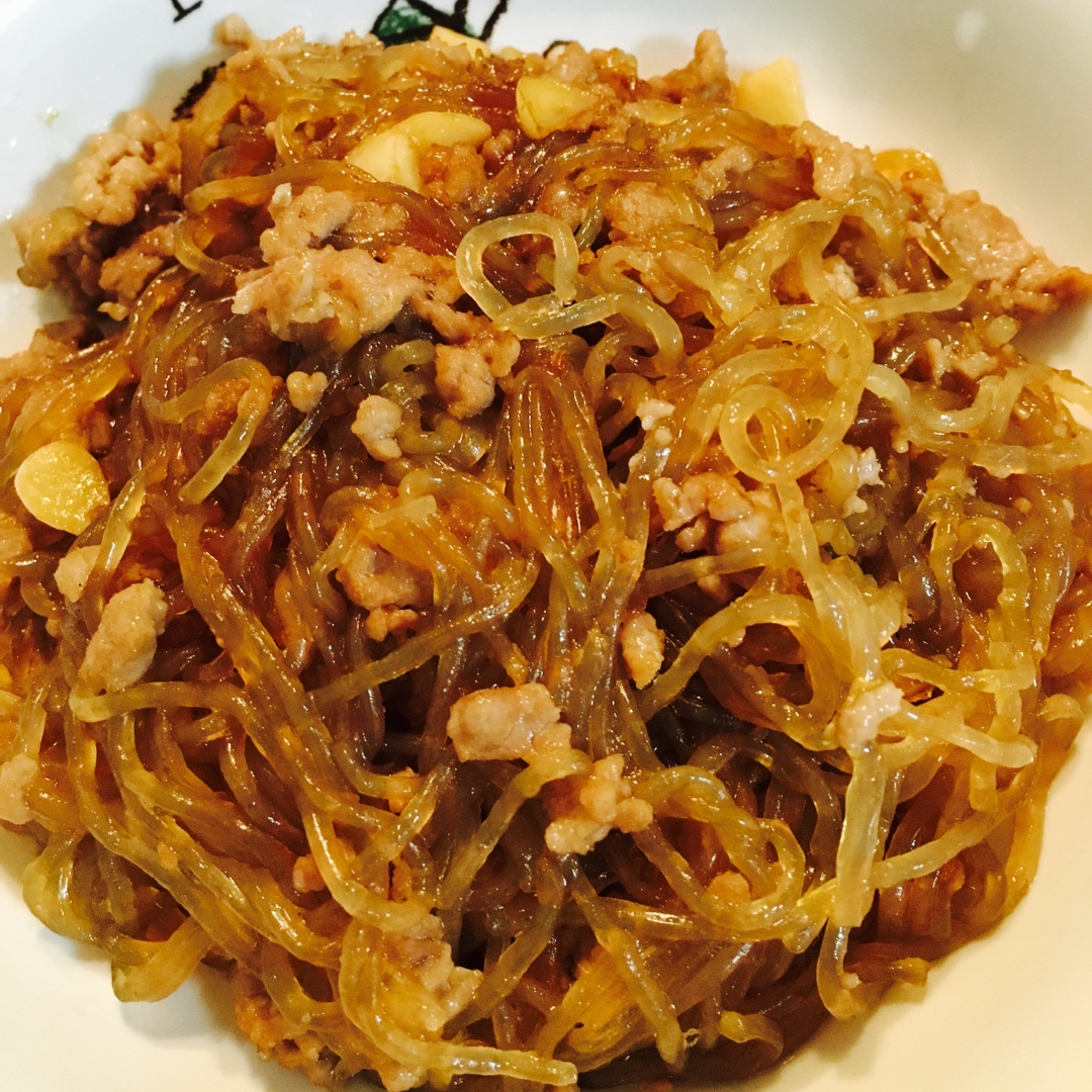 肉末（肉丝）炒粉丝