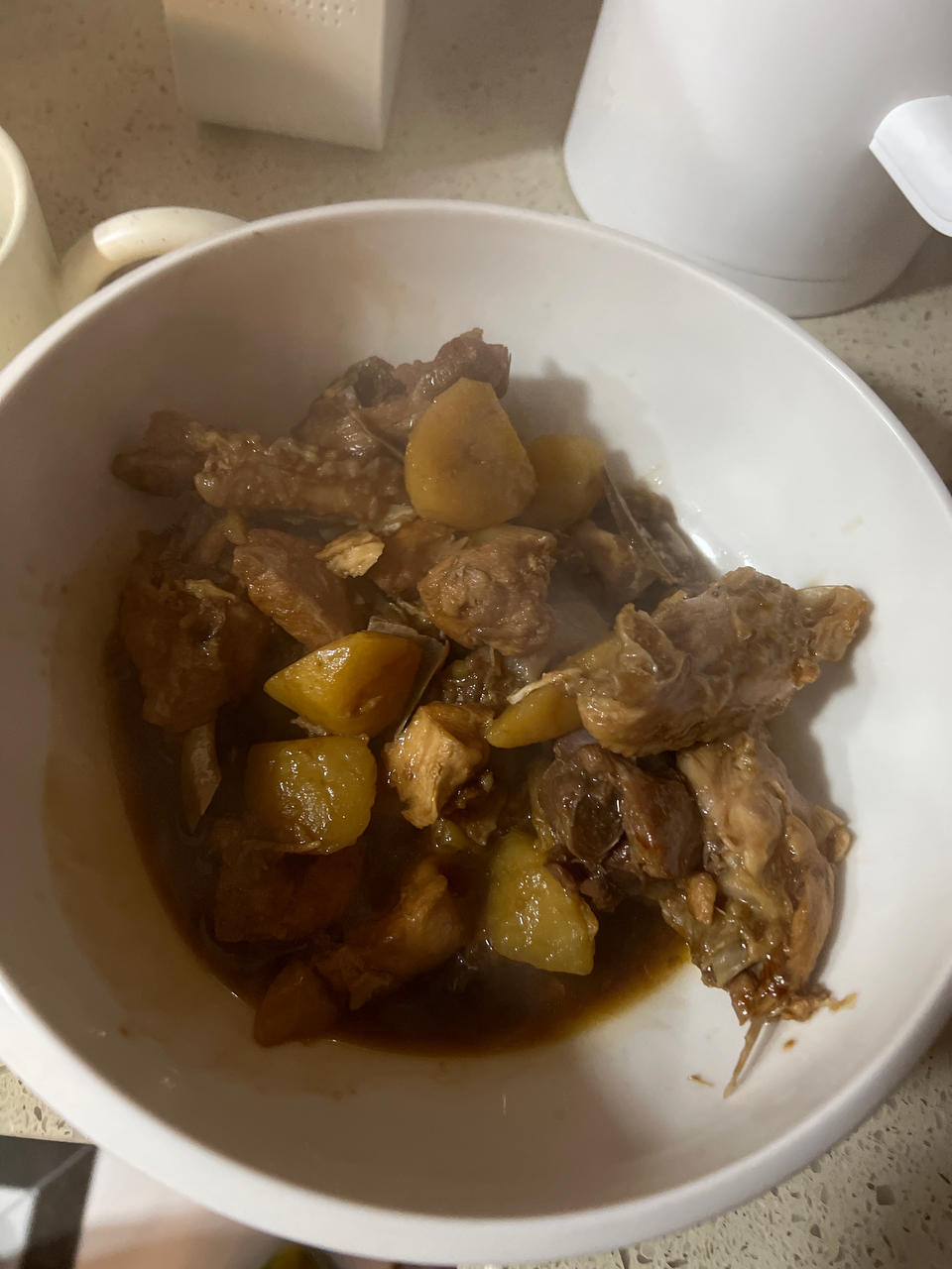 土豆焖鸡腿