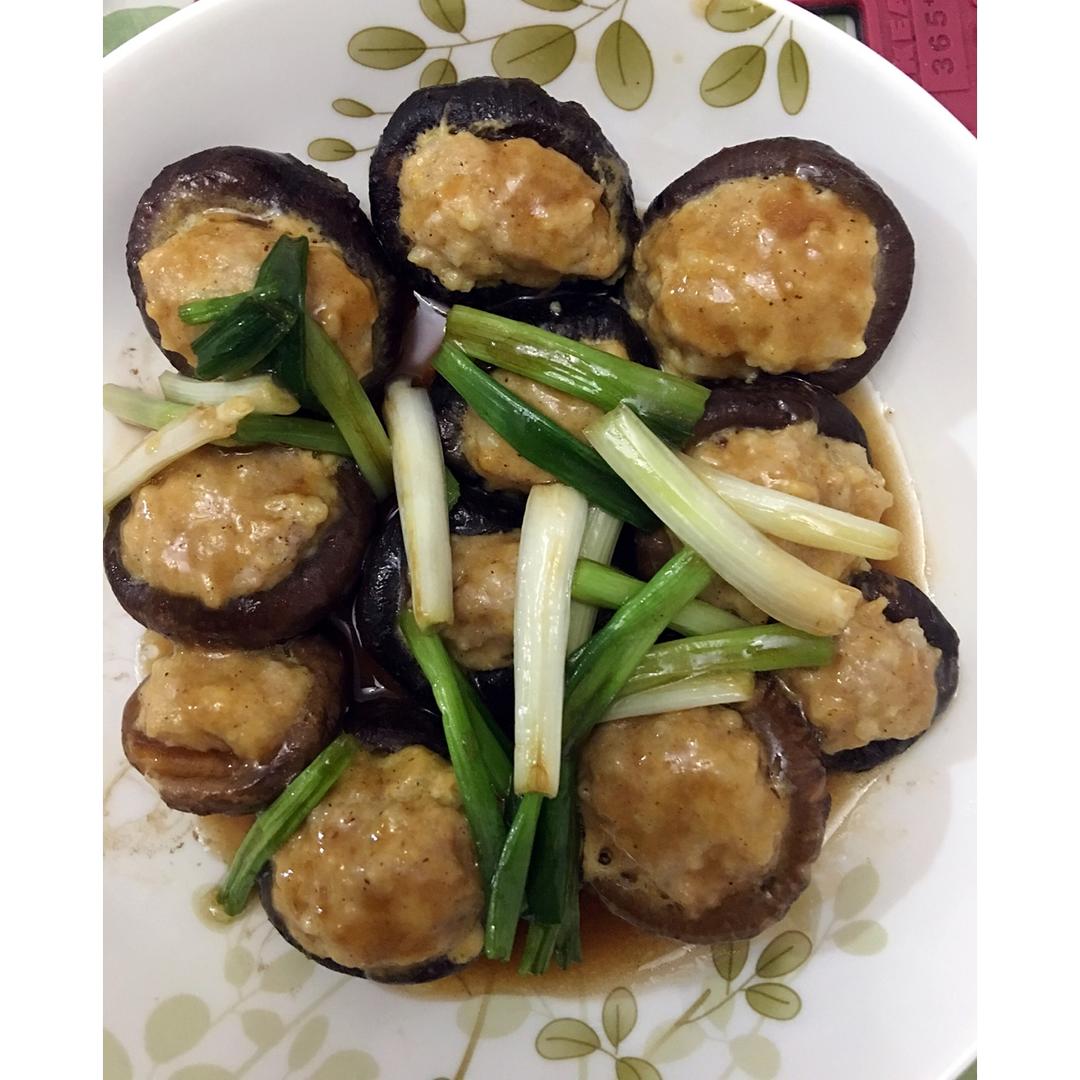 豆腐肉末酿香菇