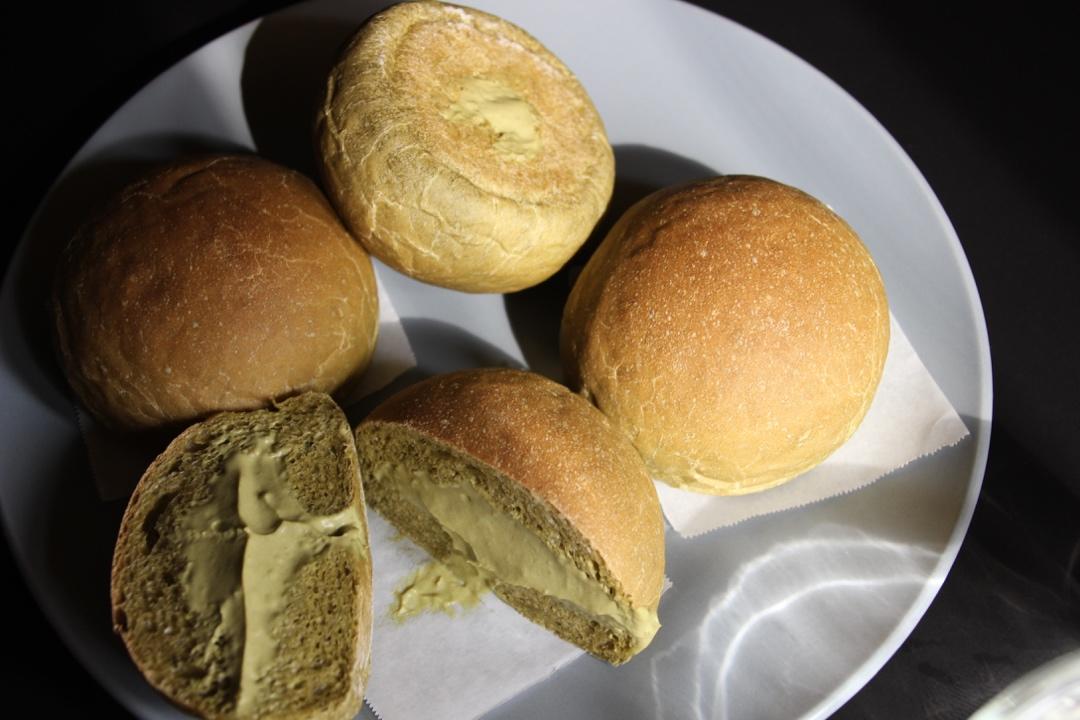 抹茶冰心小面包