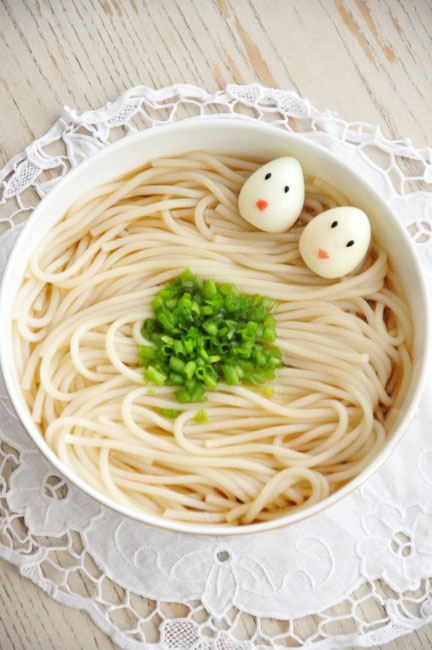 小葱麻油酱油面