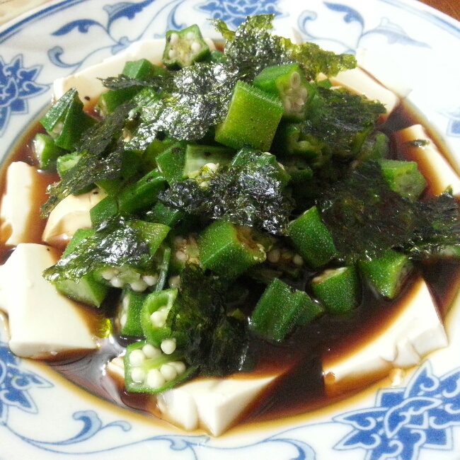 秋葵嫩豆腐&秋葵存储小方法