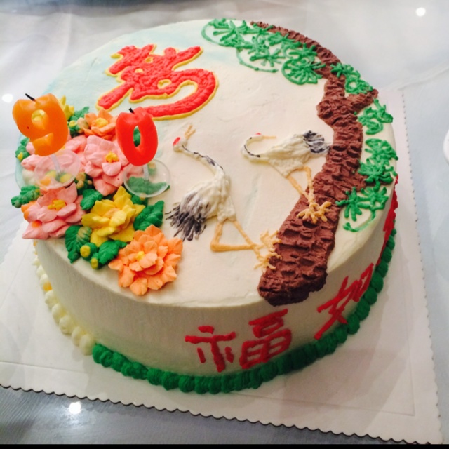 祝寿字蛋糕