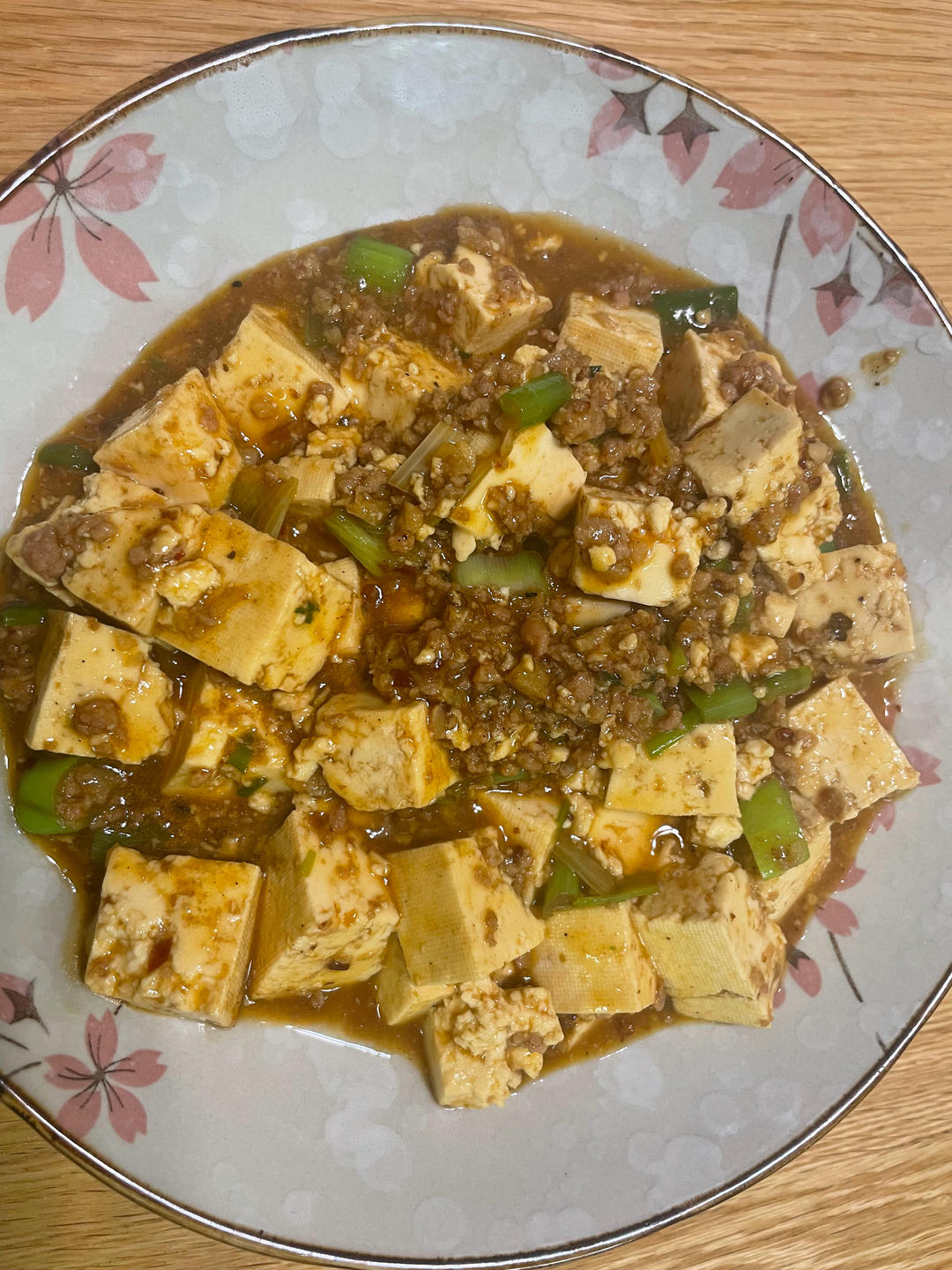 简单易做家庭葱烧豆腐