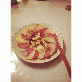 椒盐培根夹土豆