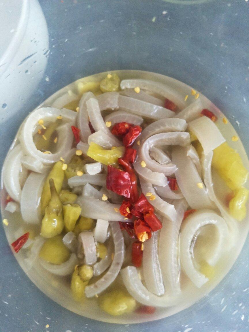 玉树琼儿做的泡椒水晶猪皮