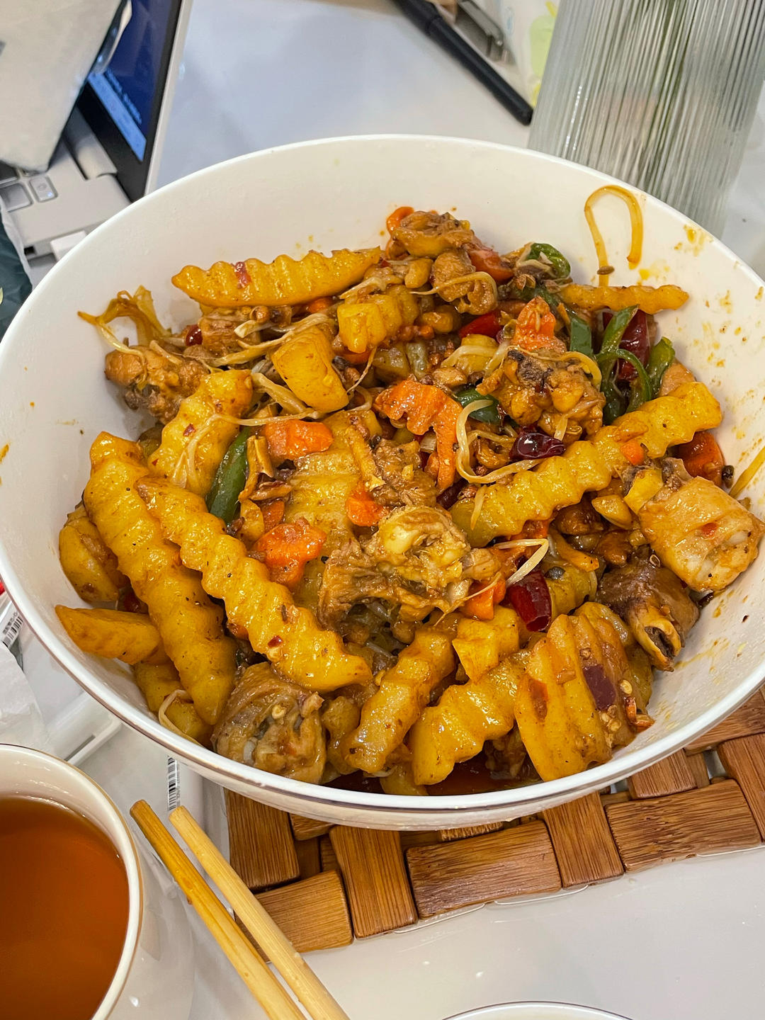 在家也能做酒店菜——香辣干锅鸡