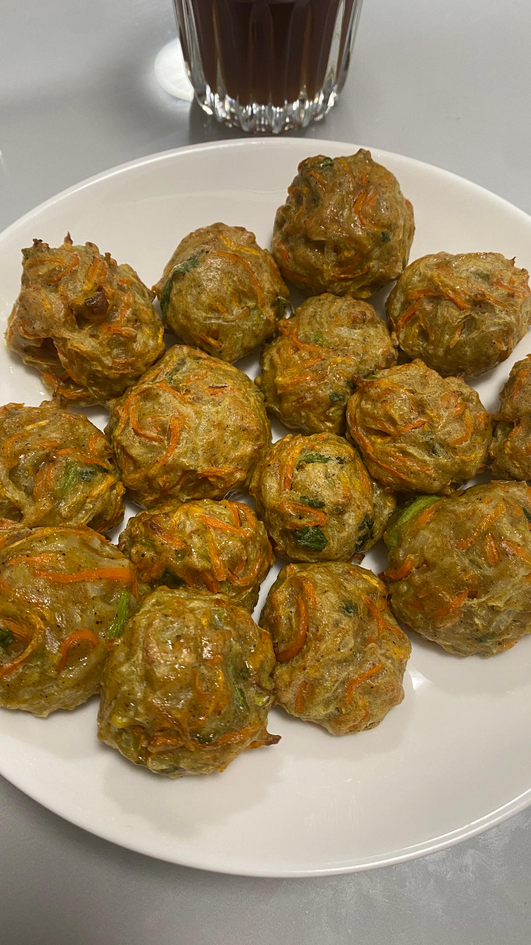 不放油的炸全麦素丸子（空气炸锅版）