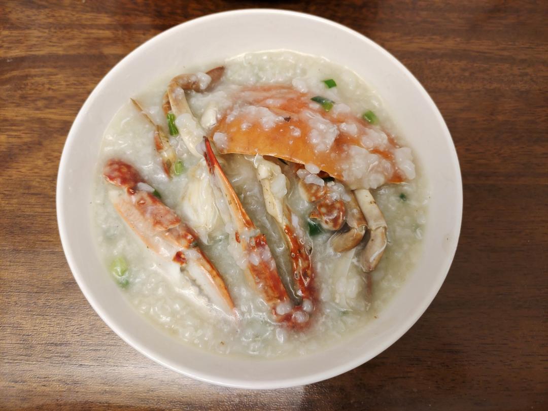 梭子蟹砂锅粥