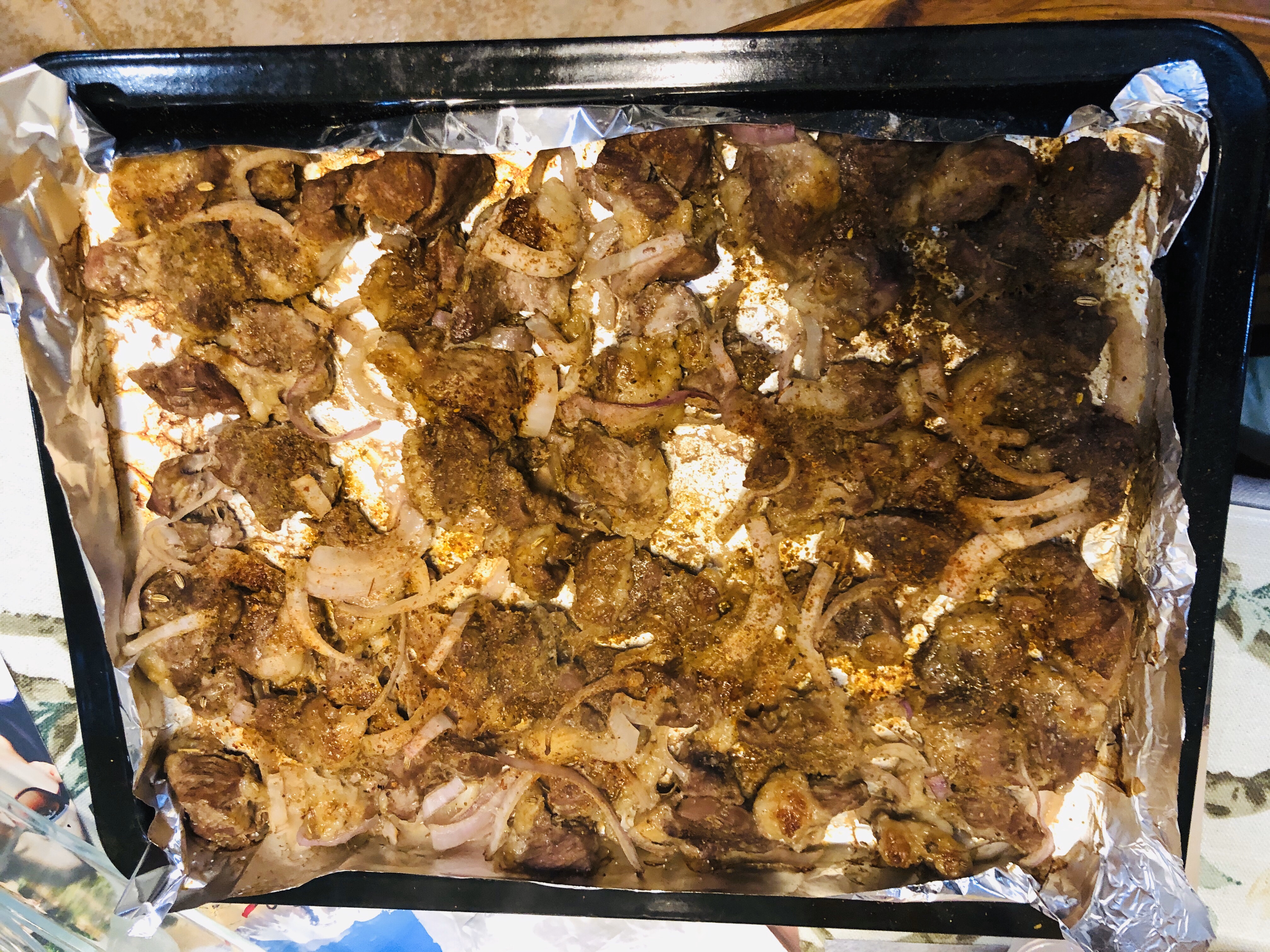 新疆烤肉（绵羊肉）电烤箱版的做法