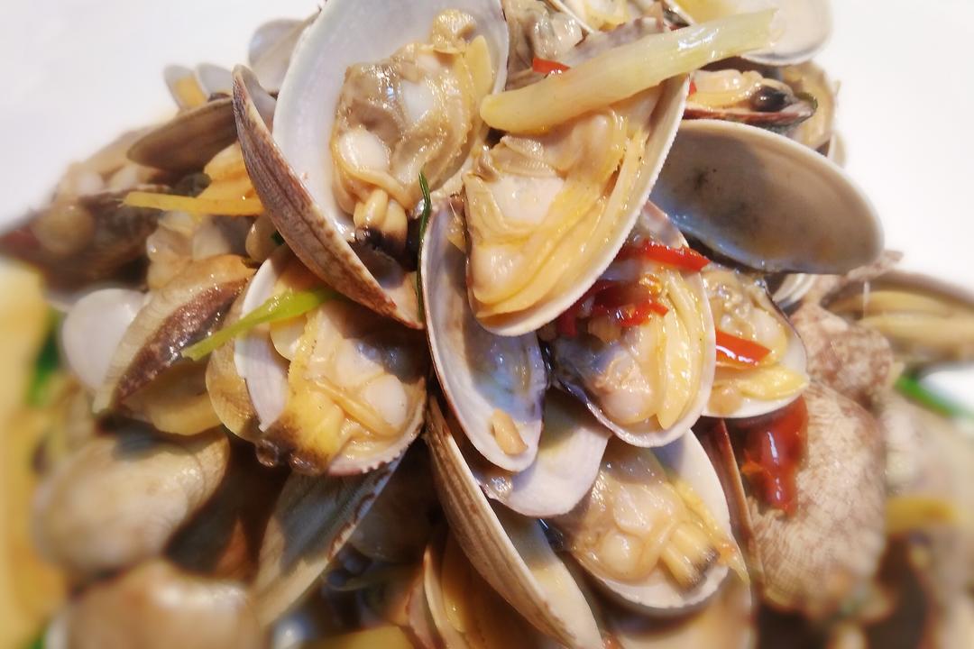 芥末炝花甲的做法