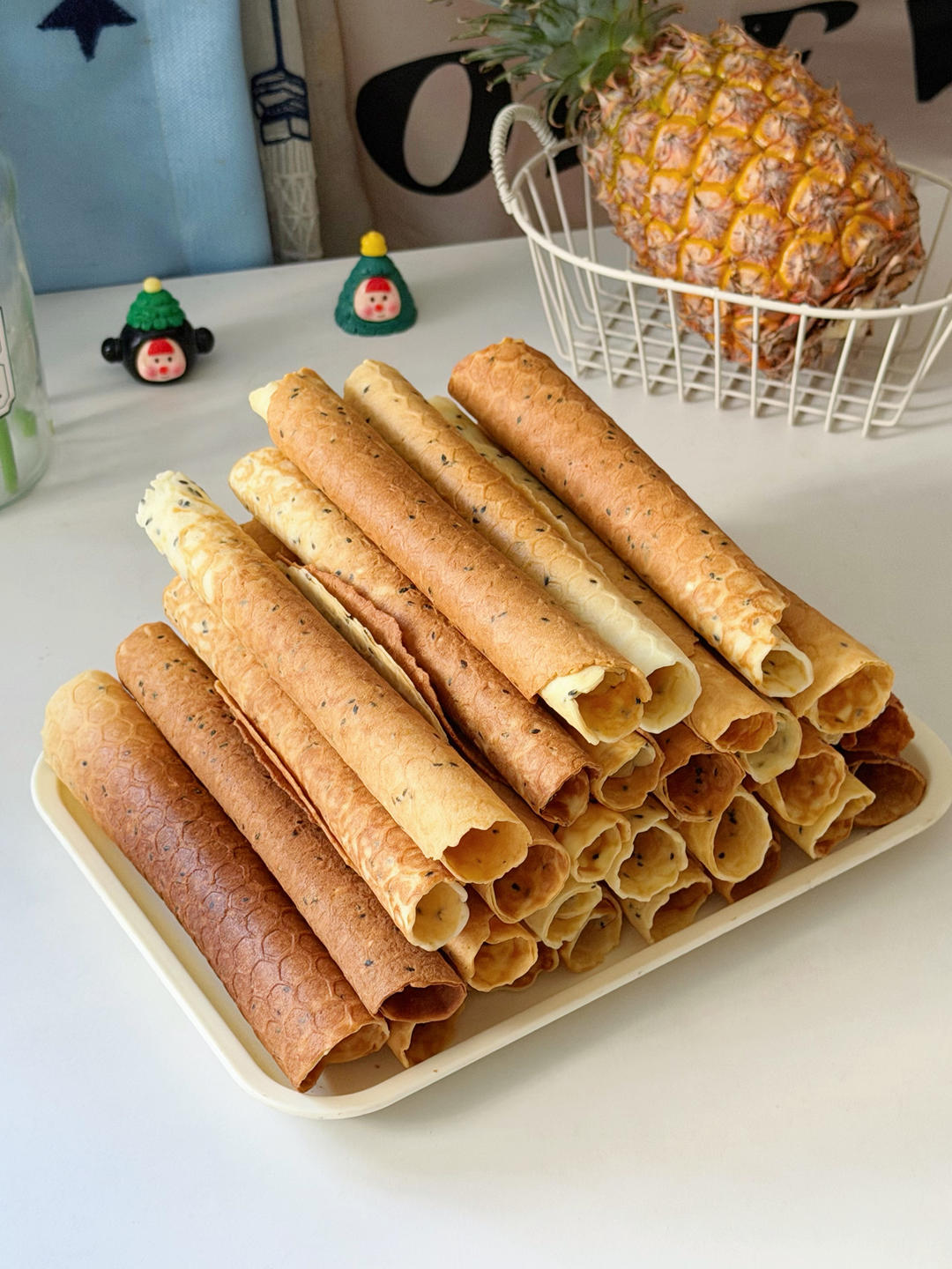 酥脆掉渣❗️成功做出了小时候爱吃的蛋卷